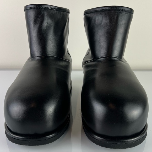 NEW AMINA MUADDI BLACK LEATHER BOOTS - Picture 12 of 16